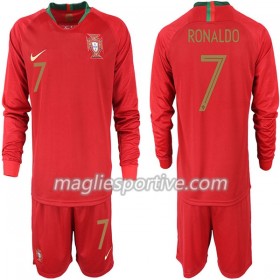 Completo Calcio Portogallo RONALDO 7 Bambino Divisa Prima Mondiali 2018 ML